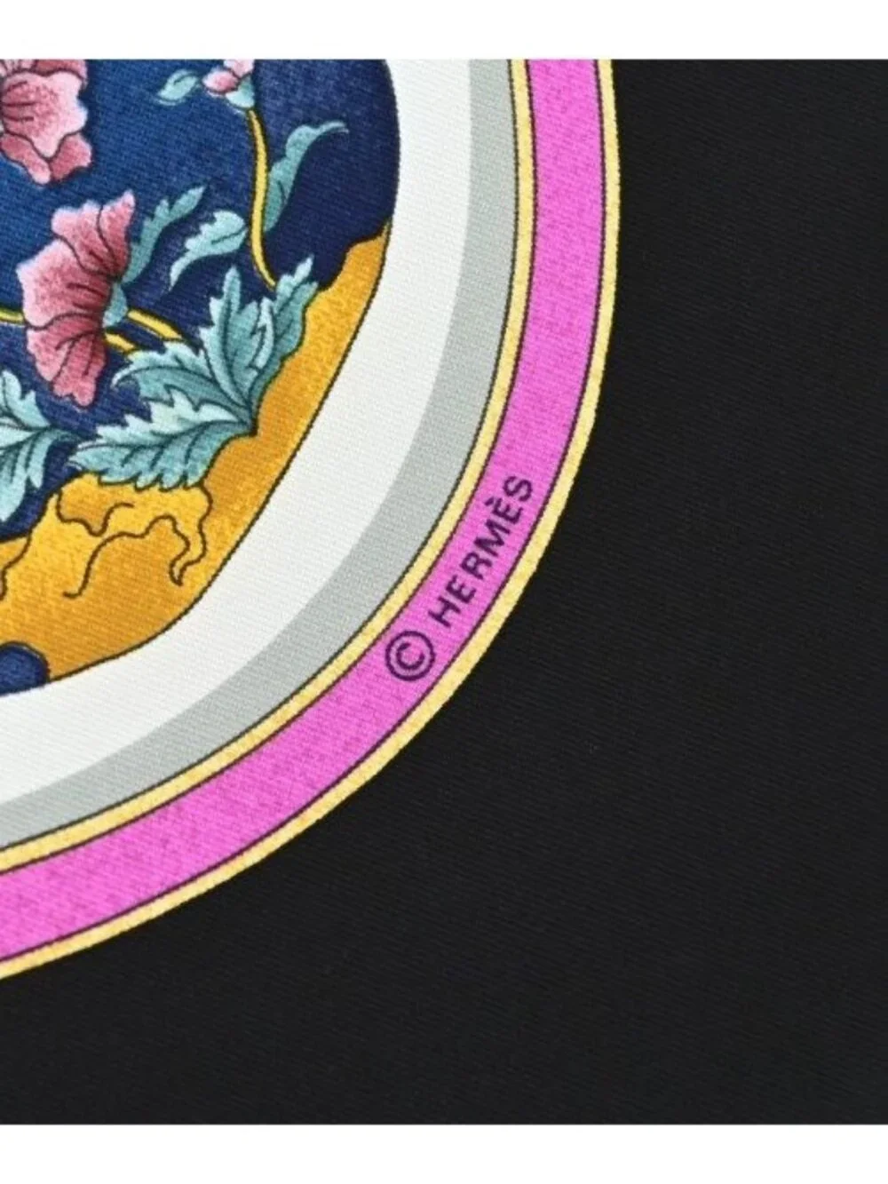 Hermes Bandana Scarf Navy